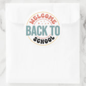 WELCOME BACK TO SCHOOL ラウンドシール (バッグ)