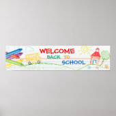 Welcome Back to School Banner ポスター (正面)