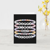 Welcome Back To School Bracelets First Day Of Scho カード (黄色い花)