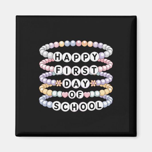 Welcome Back To School Bracelets First Day Of Scho マグネット (正面)
