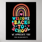 Welcome Back to School – Bright & Fun Classroom ポスター (正面)