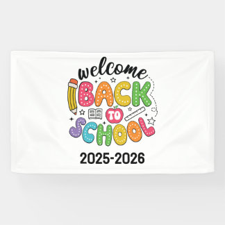 Welcome Back to School | Classroom 横断幕