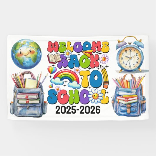 Welcome Back to School | Classroom 横断幕 (横)