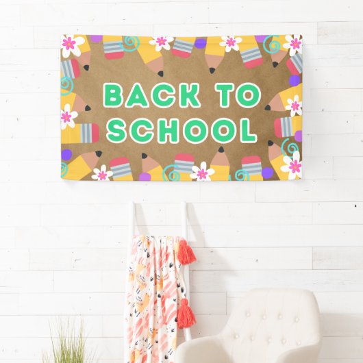 Welcome Back to School Classroom Poster Banner 横断幕 (インサイチュ)