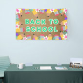 Welcome Back to School Classroom Poster Banner 横断幕 (トレードショー)
