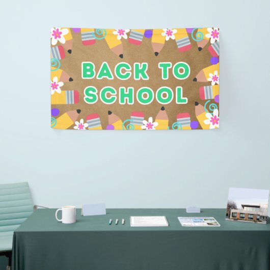 Welcome Back to School Classroom Poster Banner 横断幕 (トレードショー)
