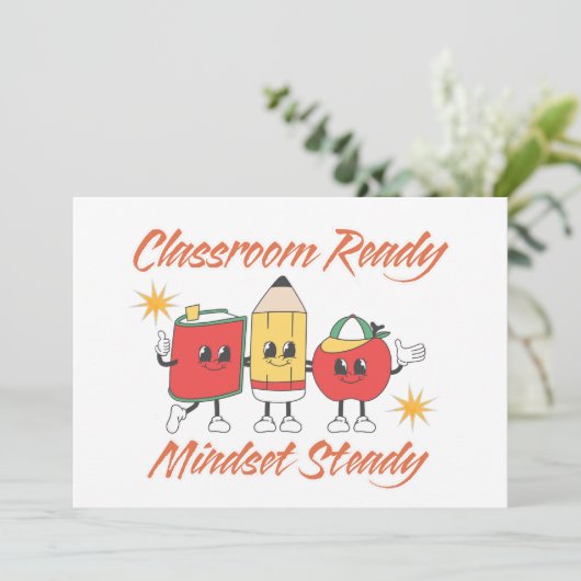 WELCOME BACK TO SCHOOL CLASSROOM READY MINDSET 招待状 (スタンド正面)