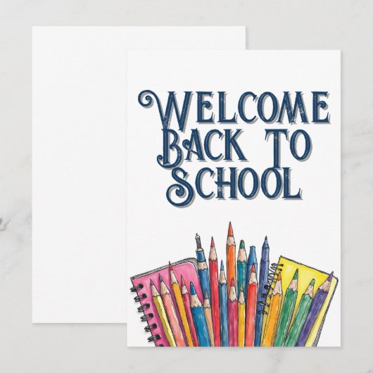 Welcome Back to School – Colorful Start (正面/裏面)