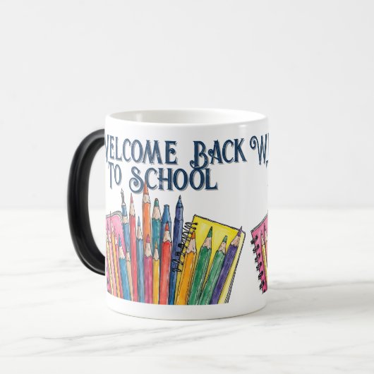 Welcome Back to School – Colorful Start モーフィングマグカップ (正面左)