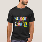 Welcome Back To School Cute Colorful  Tシャツ (正面)