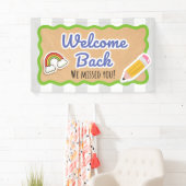 Welcome Back to School First Day Classroom Banner  横断幕 (インサイチュ)