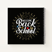 Welcome Back To School First Day Of School ノートブック (裏面)