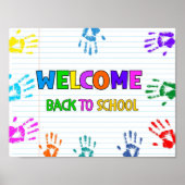 Welcome Back To School First Day Of School  ポスター (正面)