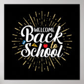Welcome Back To School First Day Of School ポスター (正面)
