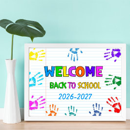 Welcome Back To School First Day Of School ポスター
