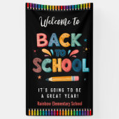 Welcome back to school  , First day of school 横断幕 (縦)