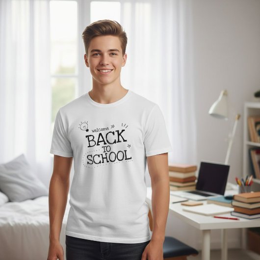 Welcome back to school, first day of school, back  tシャツ