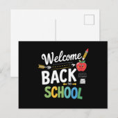 Welcome Back To School First Day of School Teacher ポストカード (正面/裏面)