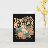 Welcome Back-to-school Happy First Day For Teacher カード (黄色い花)