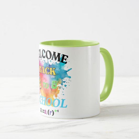 Welcome Back to School Mug – Cute Teacher Gift & F マグカップ (正面右)