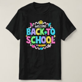Welcome Back to School – Neon Retro Teacher Tee Tシャツ