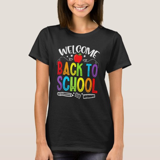 Welcome Back To School Newsletter Meet The Teacher Tシャツ (正面)