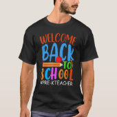 Welcome Back To School  Pencil Apple  Pre K Teache Tシャツ (正面)