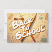 Welcome Back to School – Pencil Art Design (正面)