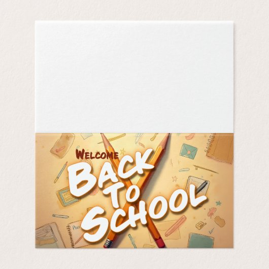 Welcome Back to School – Pencil Art Design (外部フラット)