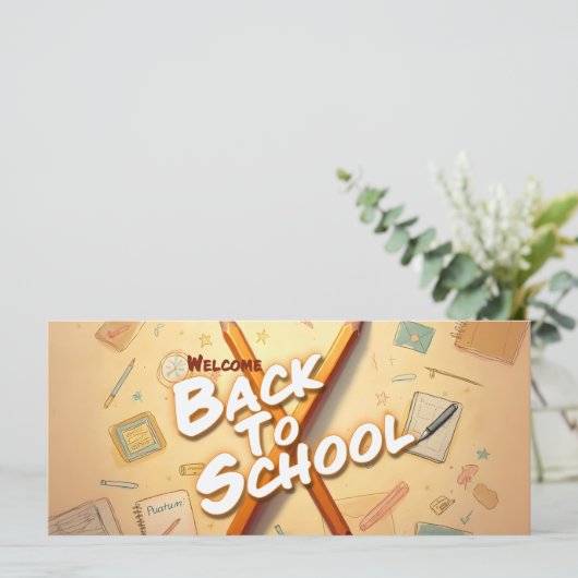 Welcome Back to School – Pencil Art Design (スタンド正面)