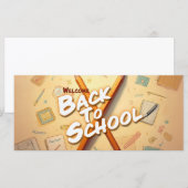 Welcome Back to School – Pencil Art Design (正面/裏面)
