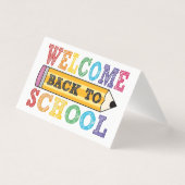 Welcome Back to School – Pencil Illustration (正面)