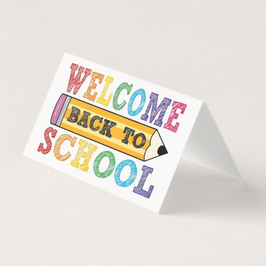 Welcome Back to School – Pencil Illustration (正面)