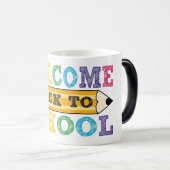 Welcome Back to School – Pencil Illustration モーフィングマグカップ (正面右)
