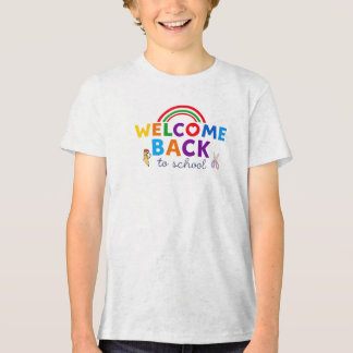 Welcome Back to School Rainbow Design  トライブレンドＴシャツ