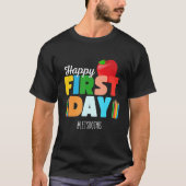 Welcome Back To School Rainbow   Happy First Day S Tシャツ (正面)