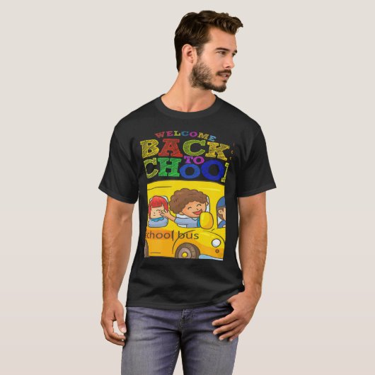 Welcome Back To School  School Bus Driver Mens Boy Tシャツ (正面フル)