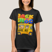 Welcome Back to School School Bus Driver Mens Boys Tシャツ (正面)