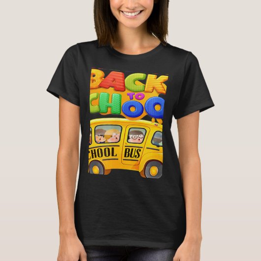 Welcome Back to School School Bus Driver Mens Boys Tシャツ (正面)