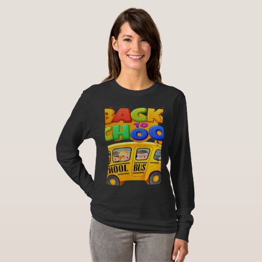 Welcome Back to School School Bus Driver Mens Boys Tシャツ (正面フル)