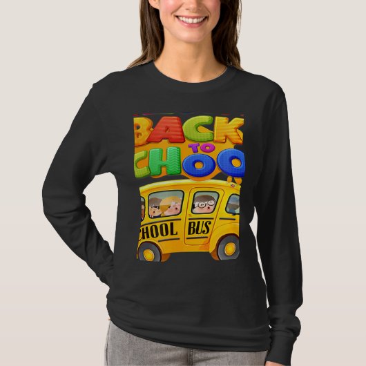 Welcome Back to School School Bus Driver Mens Boys Tシャツ (正面)