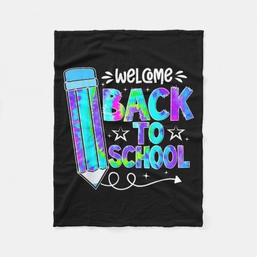 Welcome Back To School Shirts First Day Of School フリースブランケット (正面)