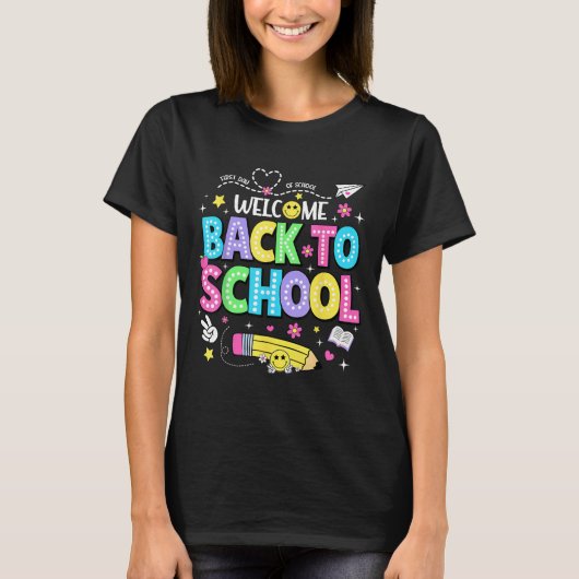 Welcome Back To School Shirts First Day Of School  Tシャツ (正面)