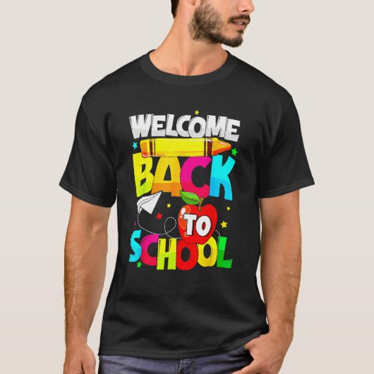 Welcome Back To School  Student Teacher Love Kid Tシャツ (正面)