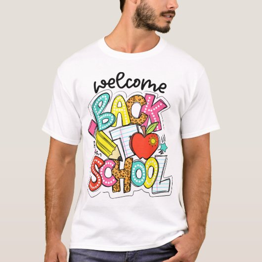 Welcome Back To School Teacher Appreciation Boys  Tシャツ (正面)