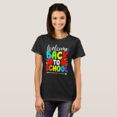 Welcome Back To School TShirt Funny Teacher Love K Tシャツ (正面フル)