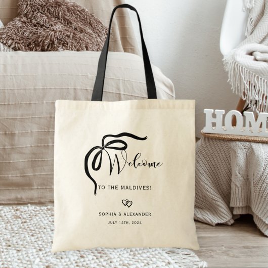Welcome bag for destination wedding, ribbon トートバッグ
