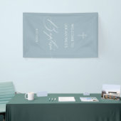WELCOME BAPTISM banner custom BLUE 横断幕 (トレードショー)