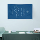 WELCOME BAPTISM banner custom BLUE 横断幕 (トレードショー)