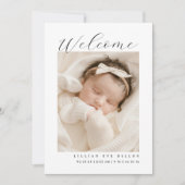 Welcome Birth Announcement 招待状 (正面)